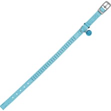 Royalist Pc-13 Taşlı Kedi-Köpek Tasması 10MM*30CM Mavi