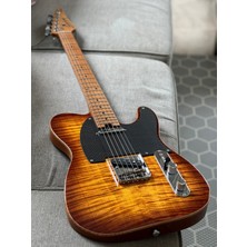 Soloking Mt-1 Fm Artisan With Solid 5A Flame Top In Honeyburst w/hardcase