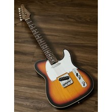 Soloking T-1b Vintage Mkıı With Roasted Maple Neck And Rosewood Fb In 3-Tone Sunburst w/gigbag