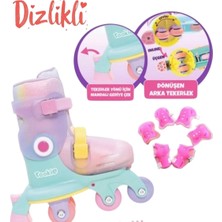 Empressco Çocuklar Için Ayarlanabilir Dönüşen Tekerlekli 2'li Paten Seti