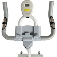 MarkEntegra Dikey Spin Bike, Beyaz Renk Seçeneğiyle Evde Egzersiz Için Uygun