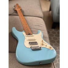 Soloking Ms-11 Classic Mkıı With Roasted Maple Fb In Daphne Blue w/gigbag