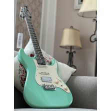 Soloking Ms-11 Classic With One Piece Rosewood Neck In Surf Green Special Run w/gigbag