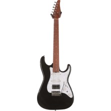 Soloking Ms-1 Classic Electric Guitar In Metallic Black  w/gigbag