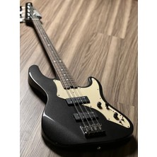 Soloking Mj-1 Classic Bass In Black Metallic With Roasted Maple Neck