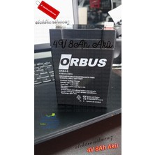 Orbus Umut Bilişim Teknolojileri _ GS2621 Fenere Uyumlu Akü 4V8AH -Goldsilver GS2621 Uyumlu Akü 4 VOLT8AMPER