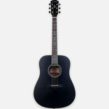 Arrow Silver D Blk Black  Acoustic Guitar