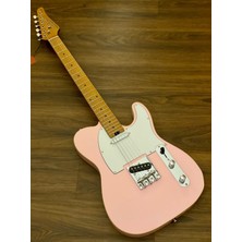Soloking T-1b Vintage Mkıı With Roasted Maple Neck And Fb In Shell Pink w/gigbag