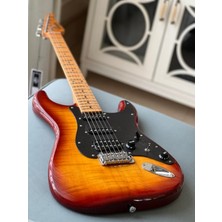 Soloking Ms-1 Fm Artisan With Flame Maple Neck In Honeyburst Special Run Jescar w/hardcase