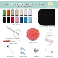 MarkEntegra Seyahat Dikiş Kiti, Iplik, Iğne ve Makas Dahil, Taşınabilir Mini Acil Durum Seti
