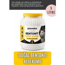 Pawdaz Doğal, Topaklanan, Bentonit Kedi Kumu 5 Litre