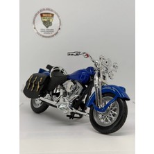 Harley-Davidson Heritage Softail Classic Lacivert 1:12 Diecast Motosiklet