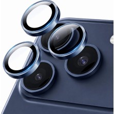 Ennar [safir Lens] iPhone 17 Pro Max Uyumlu Kolay Kurulum Aparatlı Alüminyum Çerçeveli 9h Kamera Lens Koruyucu