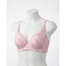 Ronson Çiçek ve Geyik Desenli Pembe Bralet Sütyen