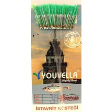Captain Çinekop Kösteği Uv-Glow Simli Youvella Kartonda 50 Iğne 025MM Köstek