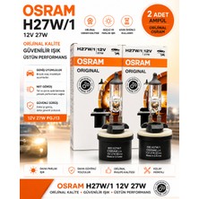 Osram H27W/1 880 12V 27W Orijinal Ampul 2 Adet Ayrı Kutu Sis Farı Gündüz Farı
