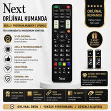 Next Orijinal Akıllı Programlanabilir Kumanda | 20 Model ile Uyumlu | 2 Adet Next Pil Hediyeli | Hazır Kullanım