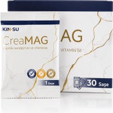 KİNSU CreaMAG Kreatin, Magnezyum ve Vitamin B6 İçeren Takviye Edici Gıda 30 Saşe