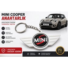 YSN Sounds Mini Cooper Anahtarlık , Mini Cooper Araç Anahtarlık - Mini S Logo Araba Anahtarlığı