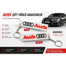 YSN Sounds Audi Anahtarlık , Audi Logolu Araç Anahtarlık - Audi Çift Yönlü Araba Anahtarlığı