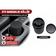 YSN Sounds Oto Küllük Siyah , Bardaklıkta Kullanılan Küllük , Koku Önleyici Kapaklı Araba Küllüğü
