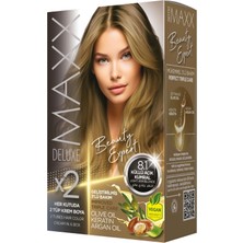 Maxx Deluxe Beauty Expert Set Saç Boyası 8.1 Küllü Açık Kumral