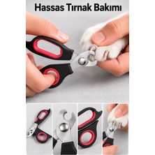 Evgereçlerim Köpek Kedi Tırnak Makası Çelik Uçlu Evcil Hayvan Pati Bakım Aleti Ergonomik Kaymaz Saplı
