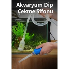 Evgereçlerim Akvaryum Dip Sifonu Pompalı Manuel Su Değişim ve Temizleme Hortumu Çekme Aparatı