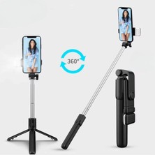Özssay Kendiliğinden LED Işıklı Kumandalı Uzayabilen Selfie Çubuğu,masa Üstü Tripod