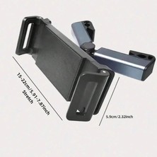 Özssay Araç Koltuk Arkası Tablet Tutucu, Telefon Tutucu, Tablet/telefon Tutucu, 360° iPad Pro 12.9 Mini Air, Galaxy Tab A A7 S7, Switch, Surface, 4,7-12,9 Inch ile Uyumlu
