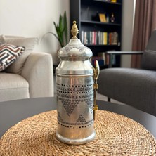 Layla Copper Bakır Kahvelik Baharatlık Bakır Kahve Saklama Kabı Kahve Sunumluk Kaşıklı