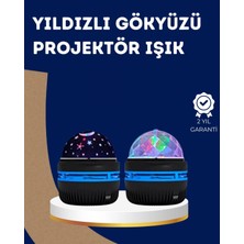 Marsilyan 360° Dönen Galaxy Projektörlü Gece Lambası – Star Master Yıldızlı Gökyüzü Efekti