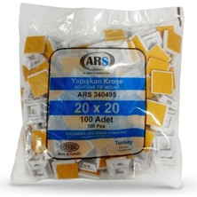 Ars 100 Adet 20X20 Kablo Tutucu-Düzenleyici Yapışkan Kroşe