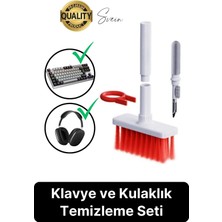 Svein Çok Amaçlı Klavye ve Kulaklık Temizleme Seti Elektronik Cihaz Fırçalı Bilgisayar Tuş Çektirme