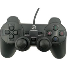 Özssay Çift Titreşimli USB Kablolu Oyun Kolu Pc Uyumlu Vibration Gamepad