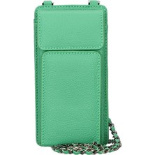 Özssay Avjin 6.9 Inch Uyumlu Deri Kılıf Cüzdan Askılı Erc4 Yeşil