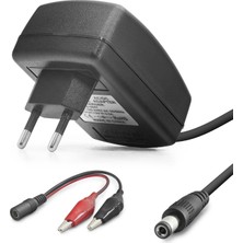 MiraLive Akü Şarj Adaptörü 12V 2.5A 30W Krokodil Uç Siyah B5057