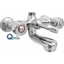 Qmix Klasik Banyo Bataryası Ağır Pirinç Malzeme Krom Renk