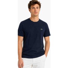 Lacoste Bisiklet Yaka Regular Fit Lacivert