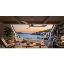 Eco Lounge Cata Ct 3000 Cenevre 40W Ledli Tavan Vantilatörü Kumandalı 3 Renk