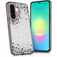 Coolacs Samsung Galaxy A27 Uyumlu Kılıf Damla Taşlı Parlak Kadın Telefon Kılıfı Kapak