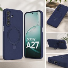 Coolacs Samsung Galaxy A27 Uyumlu Kılıf M-Safe Özellikli Yüzük Standlı Telefon Kılıfı Kapak