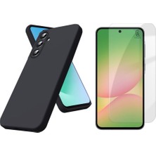Coolacs Samsung Galaxy A57 Uyumlu Kılıf Esnek Silikon Telefon Kılıfı ve Temperli Cam Ekran Koruyucu