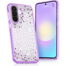 Coolacs Samsung Galaxy A27 Uyumlu Kılıf Damla Taşlı Parlak Kadın Telefon Kılıfı Kapak