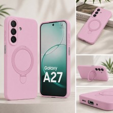 Coolacs Samsung Galaxy A27 Uyumlu Kılıf M-Safe Özellikli Yüzük Standlı Telefon Kılıfı Kapak