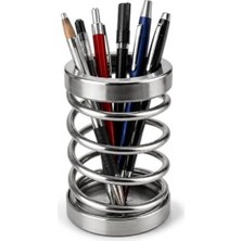 Esranın Dünyası Metal Spiral Kalemlik, Paslanmaz Çelik, Modern Masa Düzenleyici