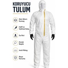 Ekstra Koruyucu Tyvek Boyacı Tulum - Kapüşonlu