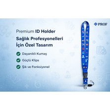Premium Sağlık Çalışanlarına Özel Mor Renkli Boyun Askı Ipi Yaka Kartı Askılığı Telefon Askı Aparatlı Dayanıklı Kumaş Güçlü Klips