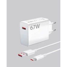 Epilons 67 Watt Güvenli Hızlı Şarj Adaptörü Samsung M31 M33 M51 Uyumlu