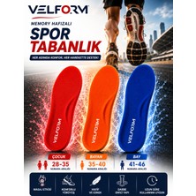 Velform Memory Hafızalı Tabanlık Spor Tabanlık Konfor Yürüyüş Topuk Dikeni Çocuk/bayan/bay